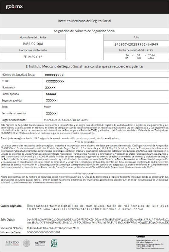 Preafiliación al IMSS