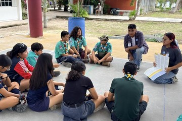 Estudiantes de Ingeniería Ambiental Unicaribe promueven la vocación científica en Scouts