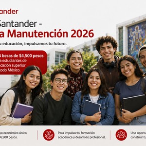 Beca Santander Media Manutención 2026 ¡Tu educación no se detiene!