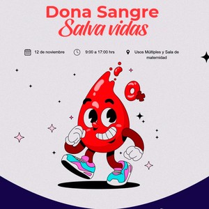 ¡Dona sangre, salva vidas! Súmate a la jornada del 12 de noviembre