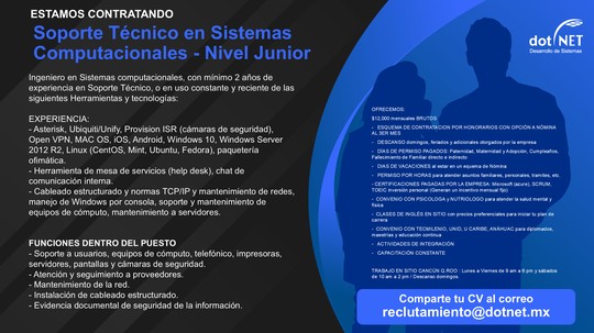 SOPORTE TÉCNICO SISTEMAS 2025 DotNet