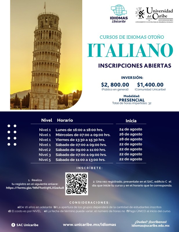 Cursos de Italiano