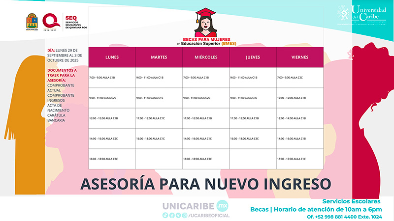 Asesoría Nuevo Ingreso BMES