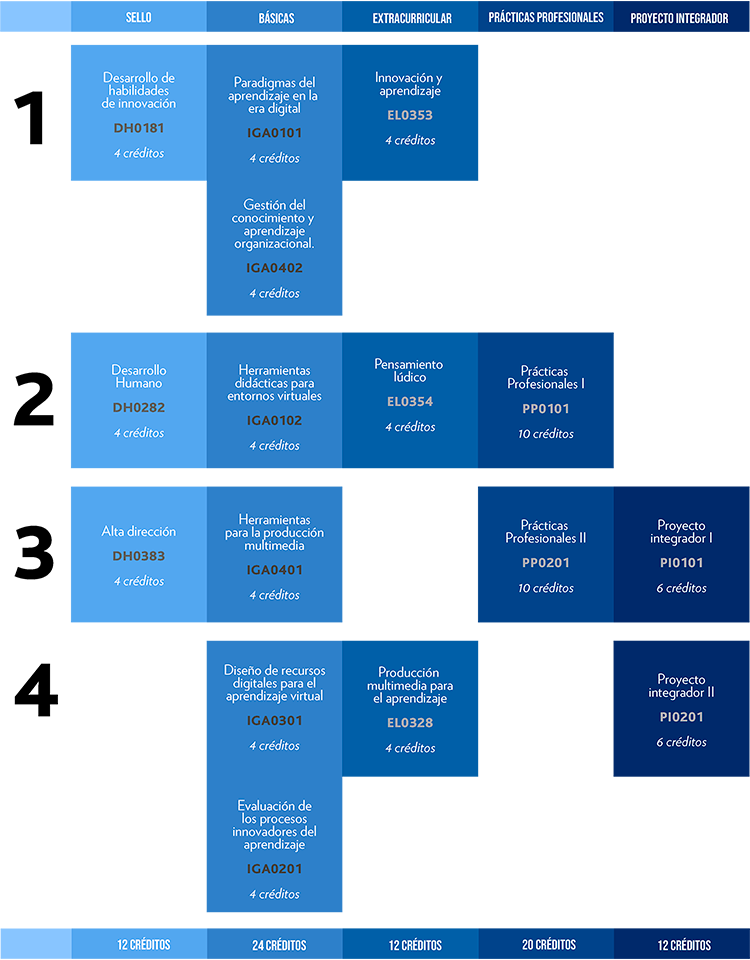 Mapa curricular MIGA 2020