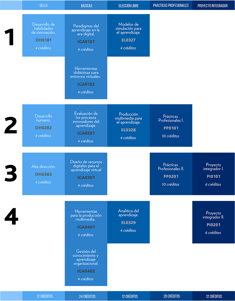 Mapa curricular MIGA