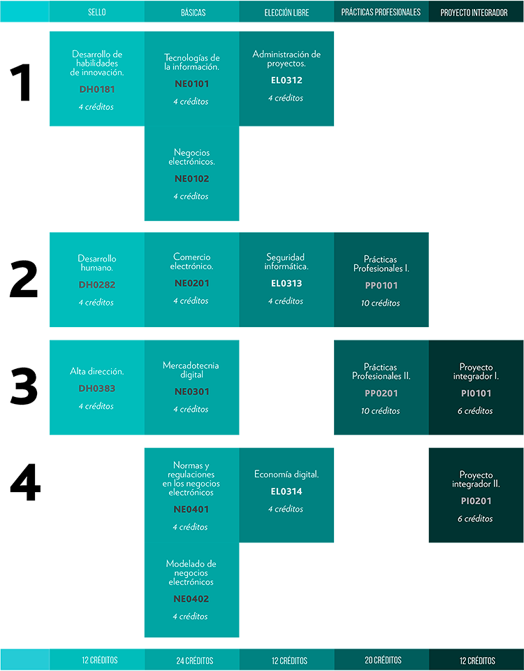 Mapa curricular MNE