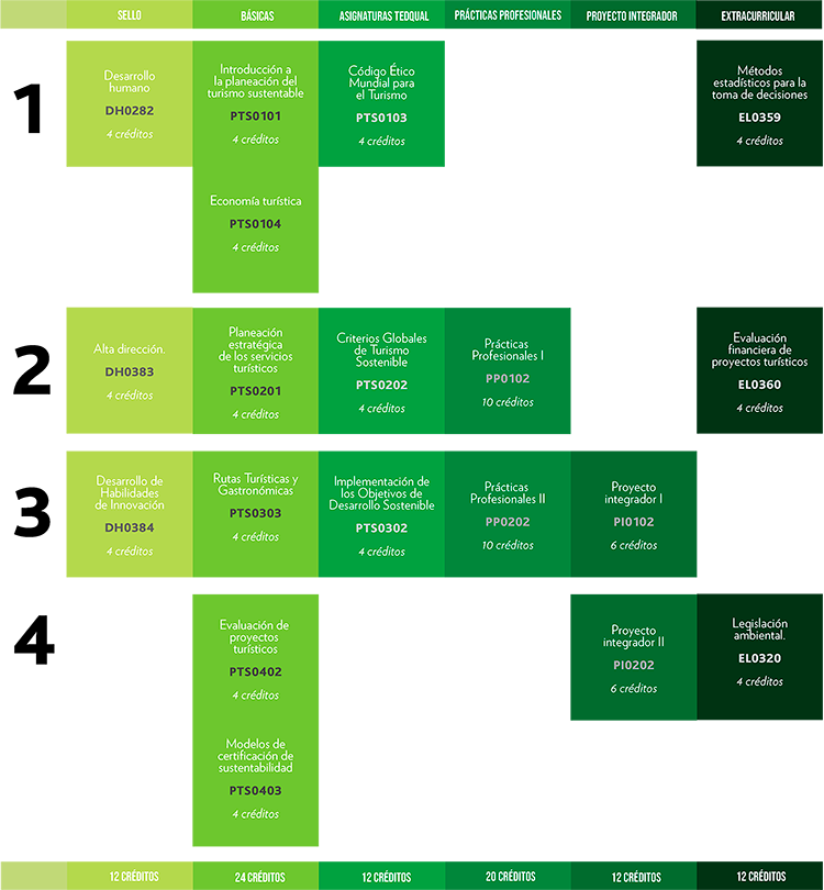 Mapa curricular MPTS